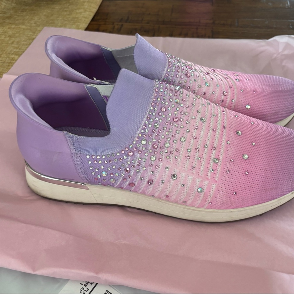 Kenneth Cole pastel  hombre sequin slip on sneakers